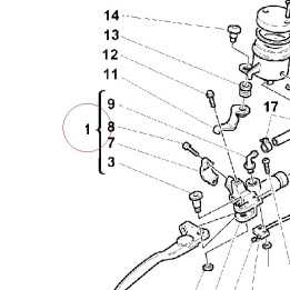 Front brake pump 62440081B