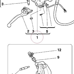 Front brake pump 62440161B