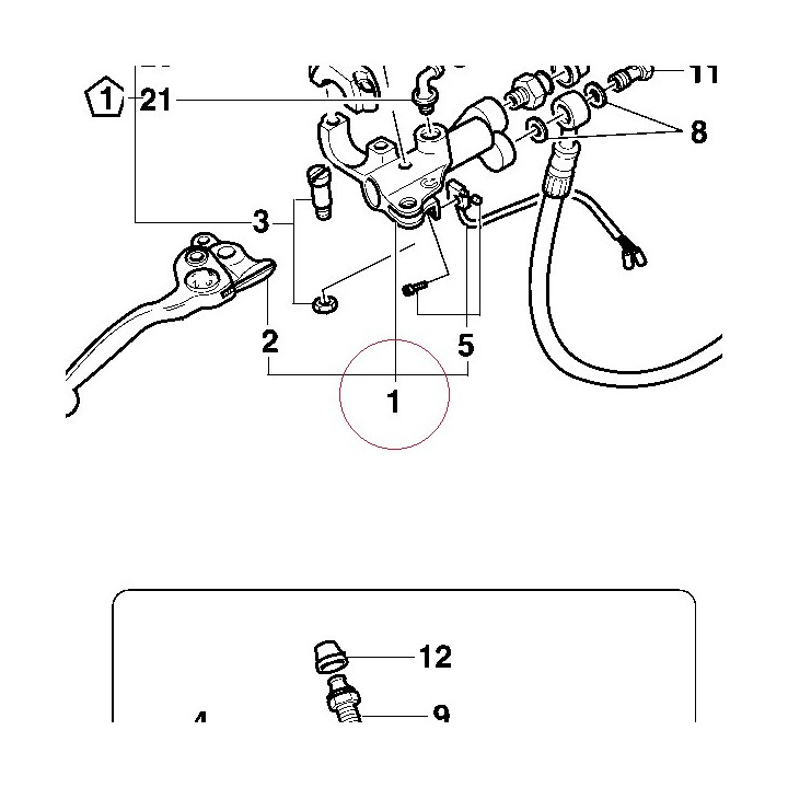 Front brake pump 62440411A