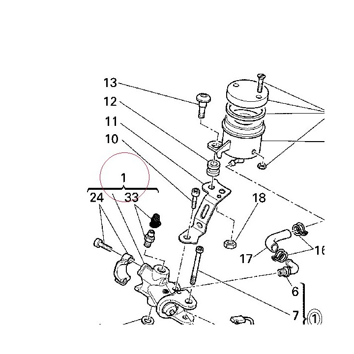 Front brake pump 62440461A