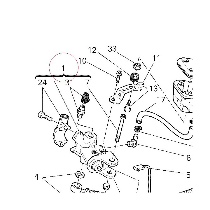 Front brake pump 62440573A