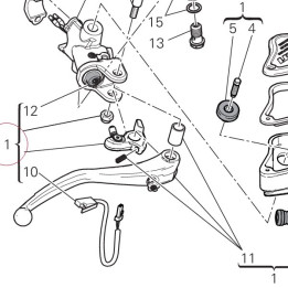 Front brake pump 62440664AB