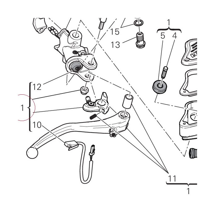 Front brake pump 62440664AB