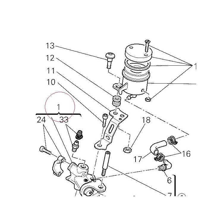 Front brake pump 62440671A