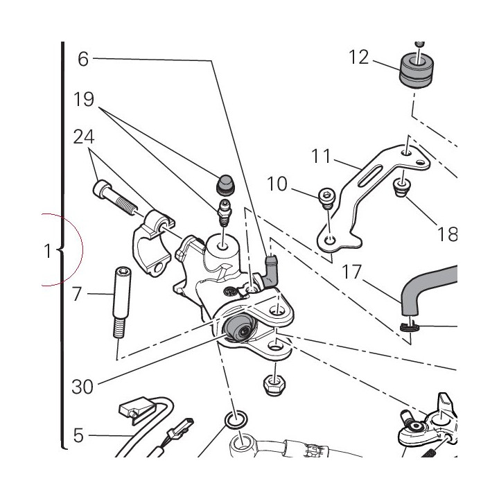Front brake pump 62440862A