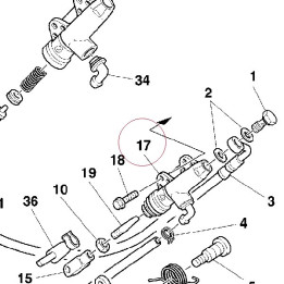Rear brake pump 62540051A