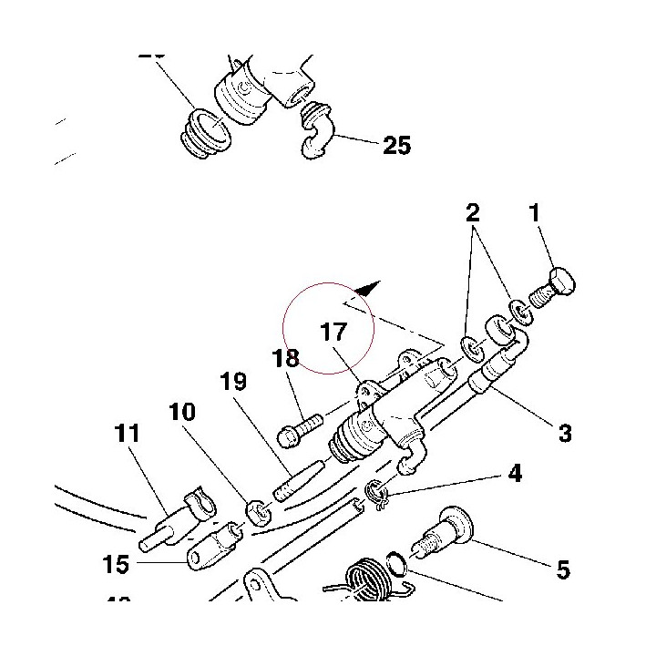 Rear brake pump 62540051AB
