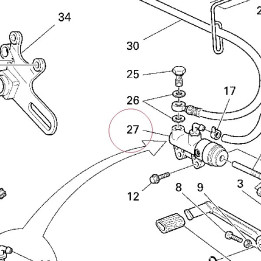 Rear brake pump 62540061A