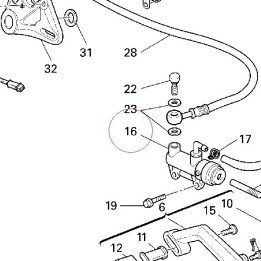 Rear brake pump 62540091A