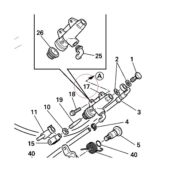 Rear brake pump 62540151A