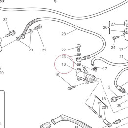 Rear brake pump 62540181B