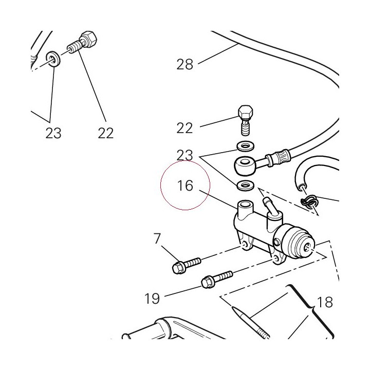 Rear brake pump 62540211A