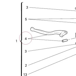 Clutch lever 62610031D
