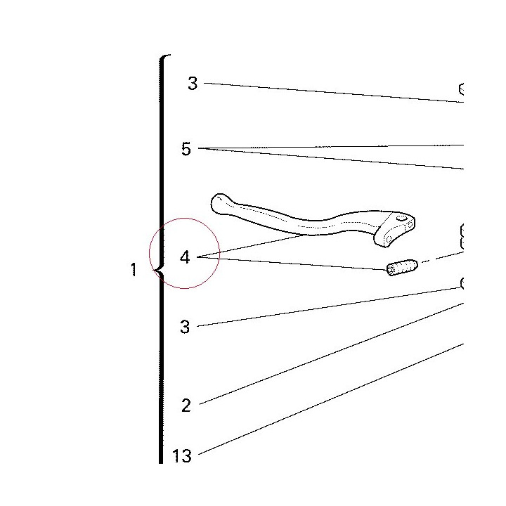 Clutch lever 62610031D