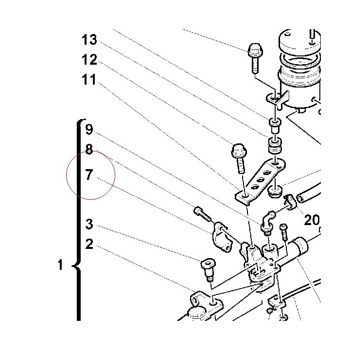U-bolt kit 62640041A