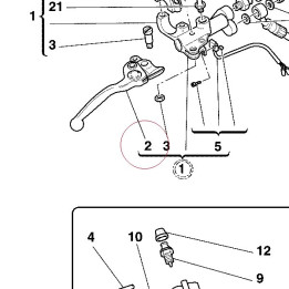 Lever, front brake 62640071A