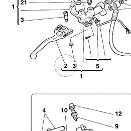 Lever, front brake 62640071B