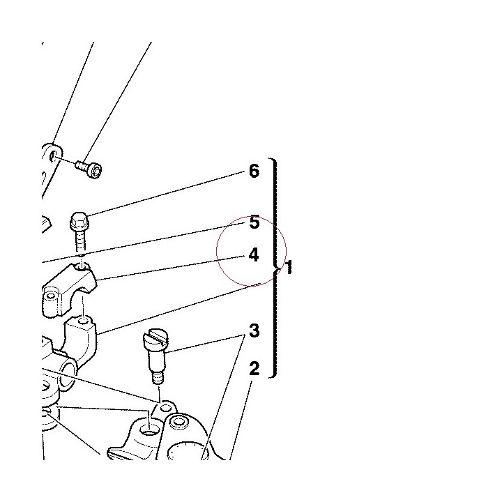 Bracket, master cylinder 62640081B