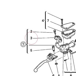 Bracket, master cylinder 62640151B