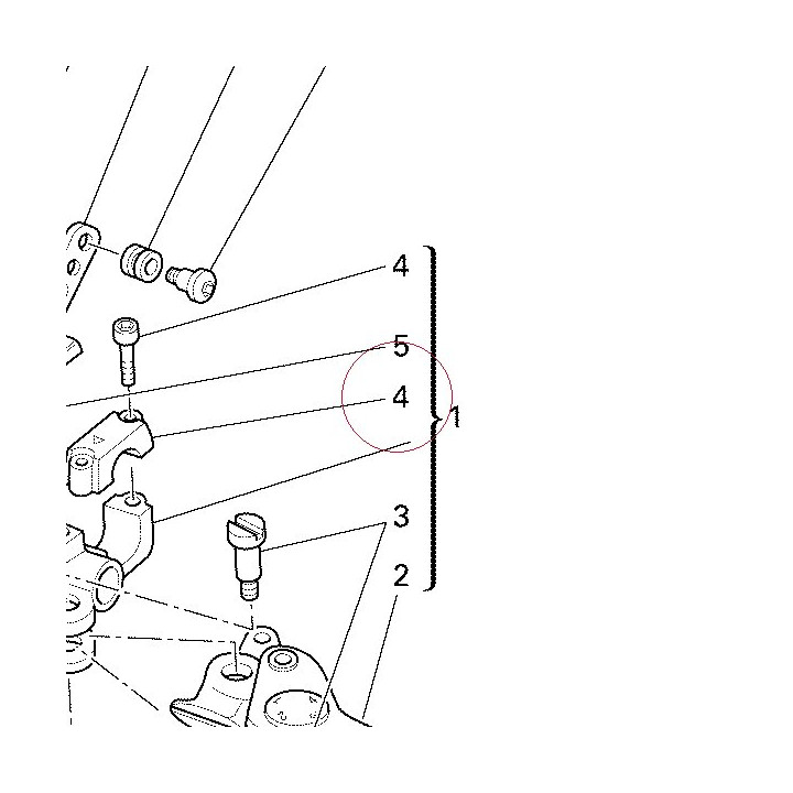 Bracket, clutch master cylinder 62640151C