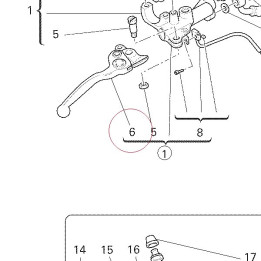 Lever, front brake 62640191A