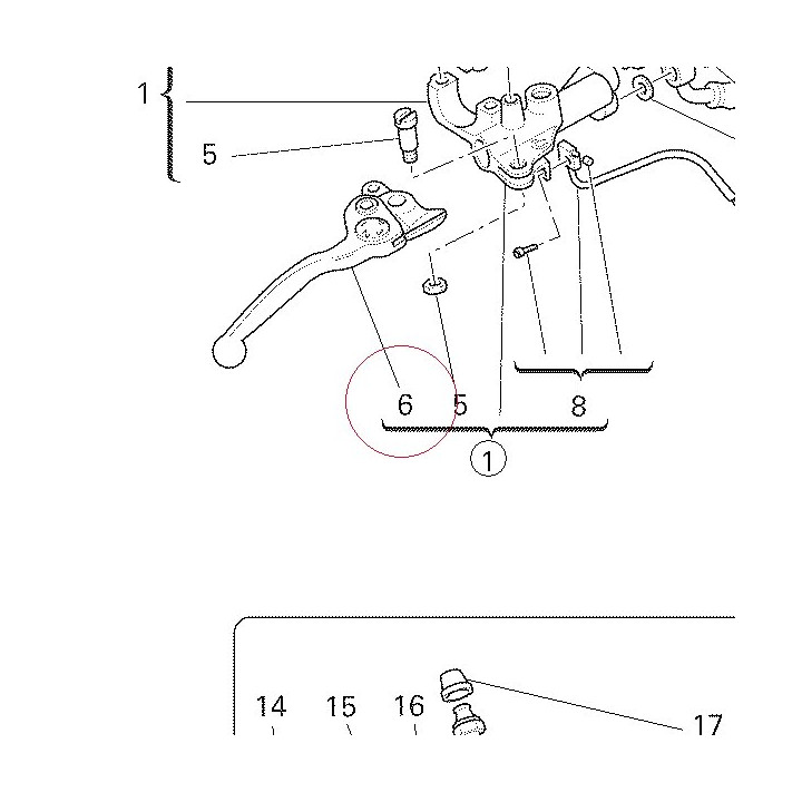 Lever, front brake 62640191A