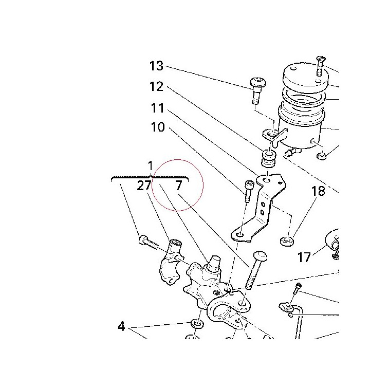 Bolt, pivot 62640321A
