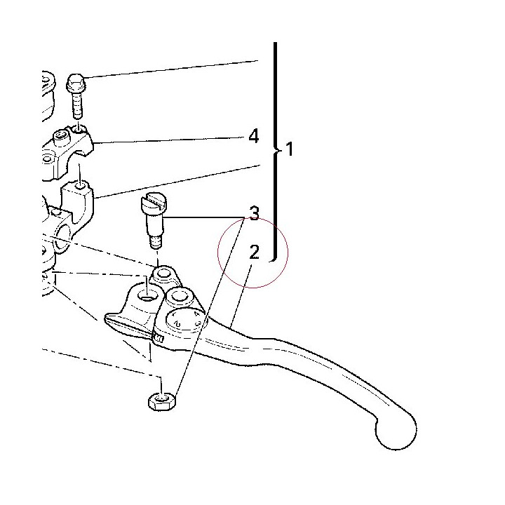 Clutch lever 62640341A