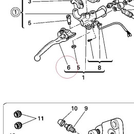 Lever, front brake 62640411A