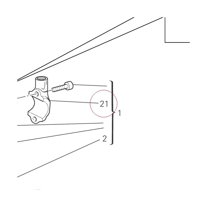 Bracket, clutch master cylinder 62640451A