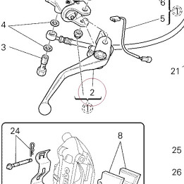 Lever, front brake 62640581A