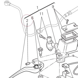Lever, front brake 62640701A