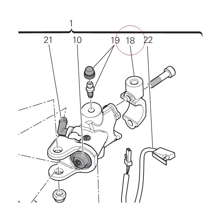 Bracket, clutch master cylinder 62640891A