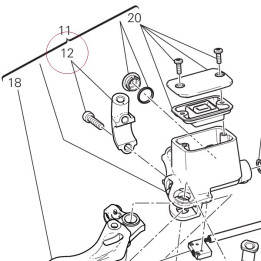 Bracket, master cylinder 62640901A