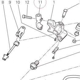 Bracket, clutch master cylinder 62640911A