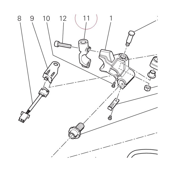 Bracket, clutch master cylinder 62640911A