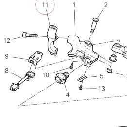 Bracket, clutch master cylinder 62640931AA