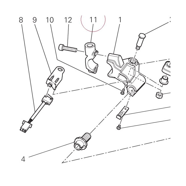 Bracket, clutch master cylinder 62640991A