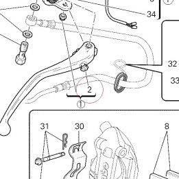 Lever, front brake 62641001A