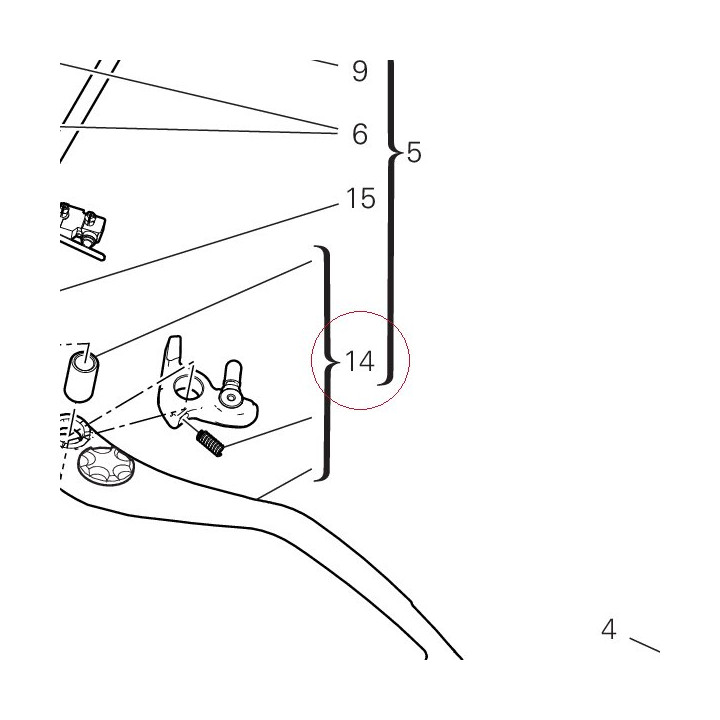 Clutch lever with adjuster 62641071A