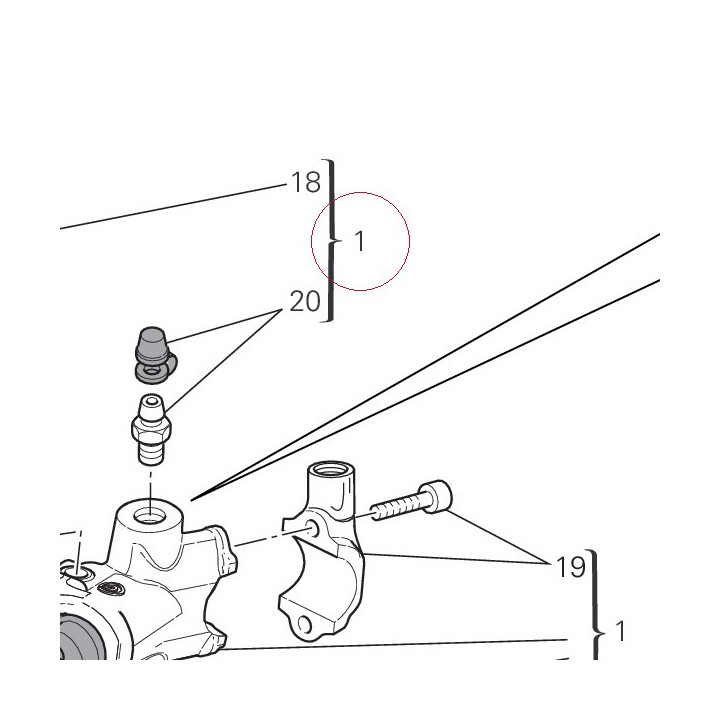 Clutch master cylinder 63040485A