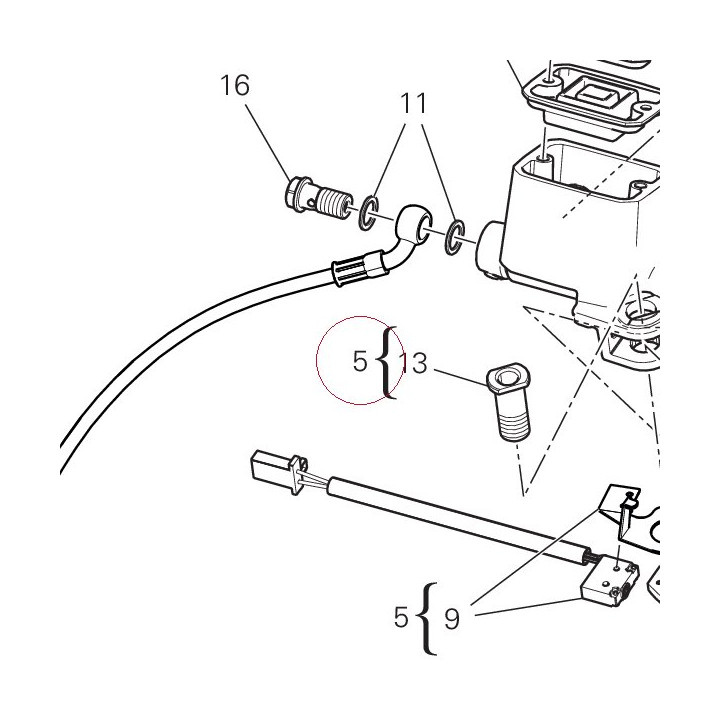 Clutch master cylinder 63040802A