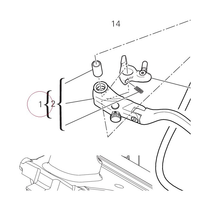 Clutch master cylinder 63041071AA