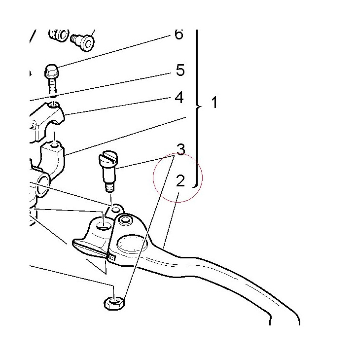 Clutch lever 63140091A