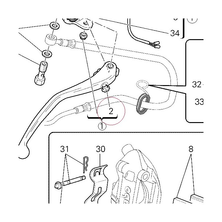 Lever, front brake 63140191A