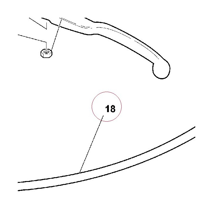 Clutch oil hose 63210011A