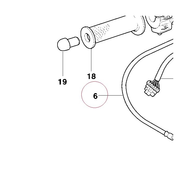 Clutch oil hose 63210172D