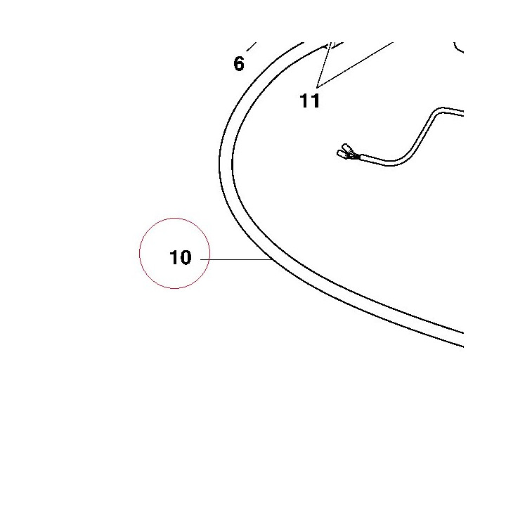 Clutch oil hose 63210231A