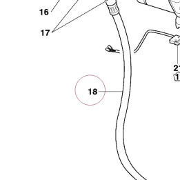 Clutch oil hose 63210291A