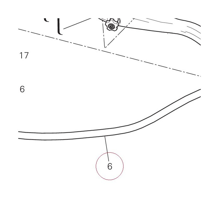 Clutch control pipe metal plaited 63210611A